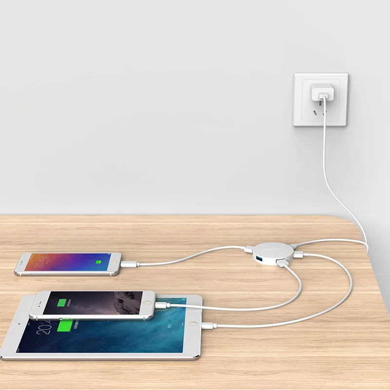 ORICO 4 порта s USB 3 0 концентратор с портом Micro Power Support порт для зарядки OTG адаптер