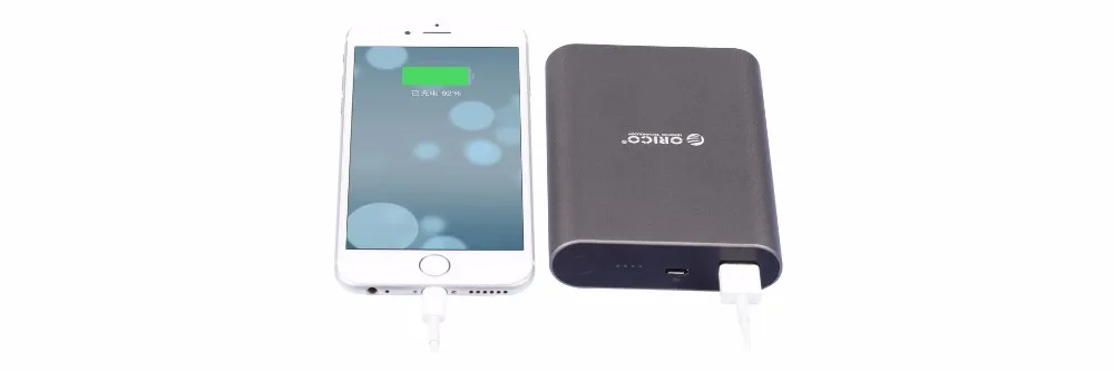 ORICO 10400mah power Bank QC2.0 портативный внешний аккумулятор быстрая зарядка для samsung Xiaomi huawei