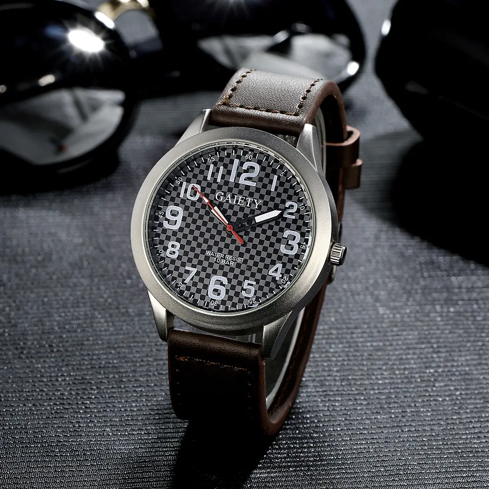 Спортивные часы мужские s Reloj Mujer горячая распродажа мужские кварцевые часы с кожаным ремешком противоударные электронные наручные часы relogio feminino