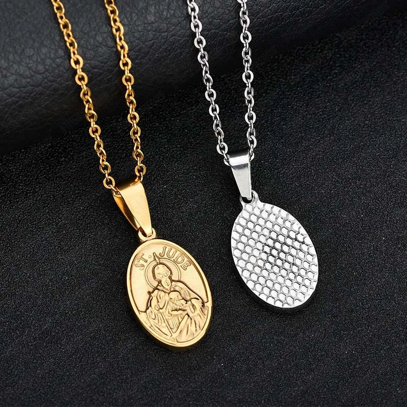 Женское колье из нержавеющей стали Nextvance Religion 316L Золотое овальное ожерелье с
