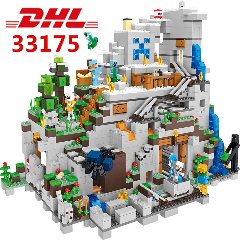 Фигурки шахты crafter горная пещера создатель зомби 33175 DIY роскошная версия сборные