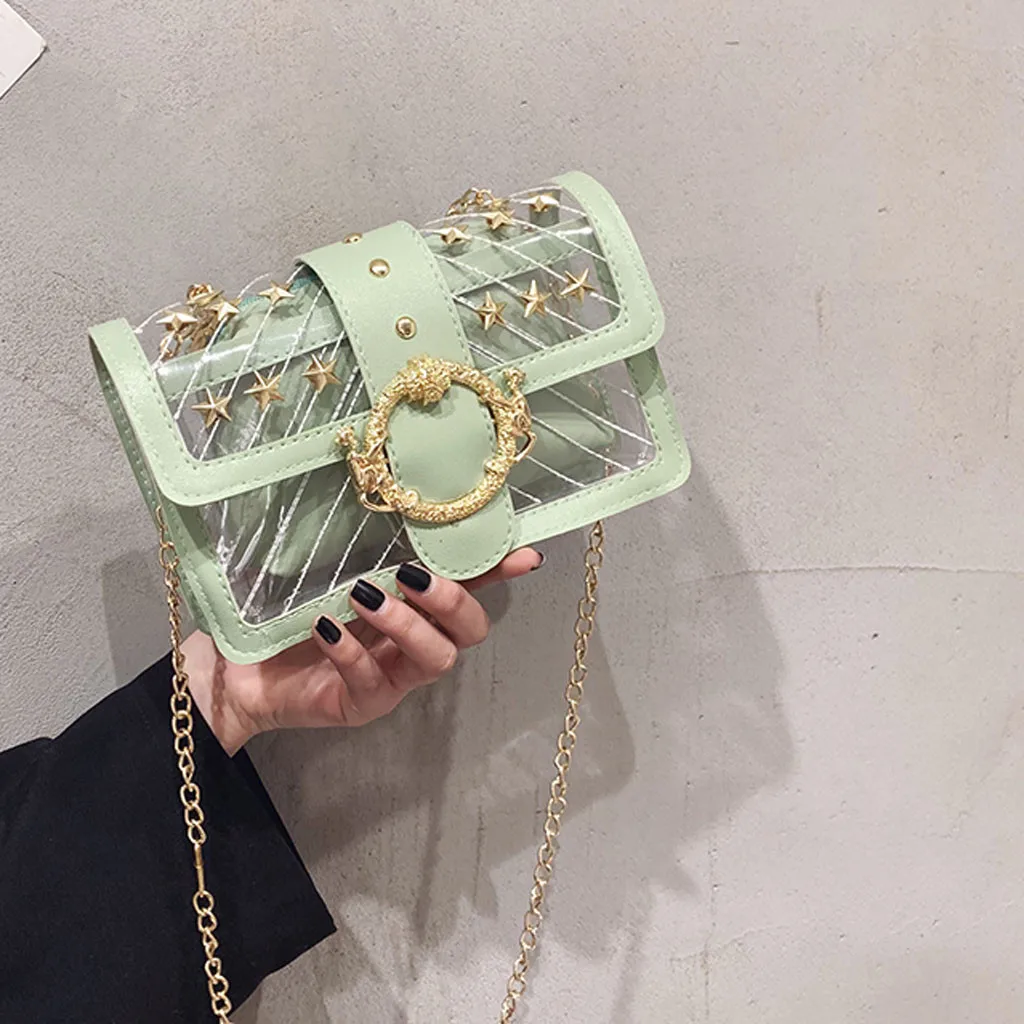 Luxury handbags women bags designer small Crossbody bags for women Casual Solid Color Transparent Handbag Wild Diagonal Package
