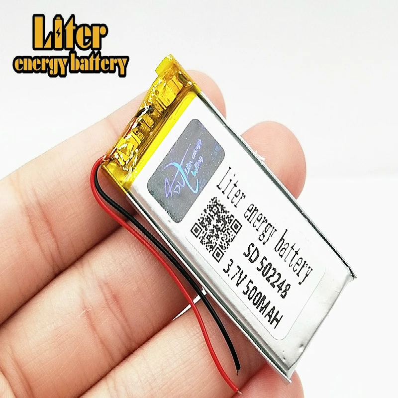 

3,7 в 502248 полимерная литиевая батарея 500 мА/ч, перезаряжаемые литий-ионные батареи с PCB для MP3 MP4 GPS PDA Bluetooth гарнитуры