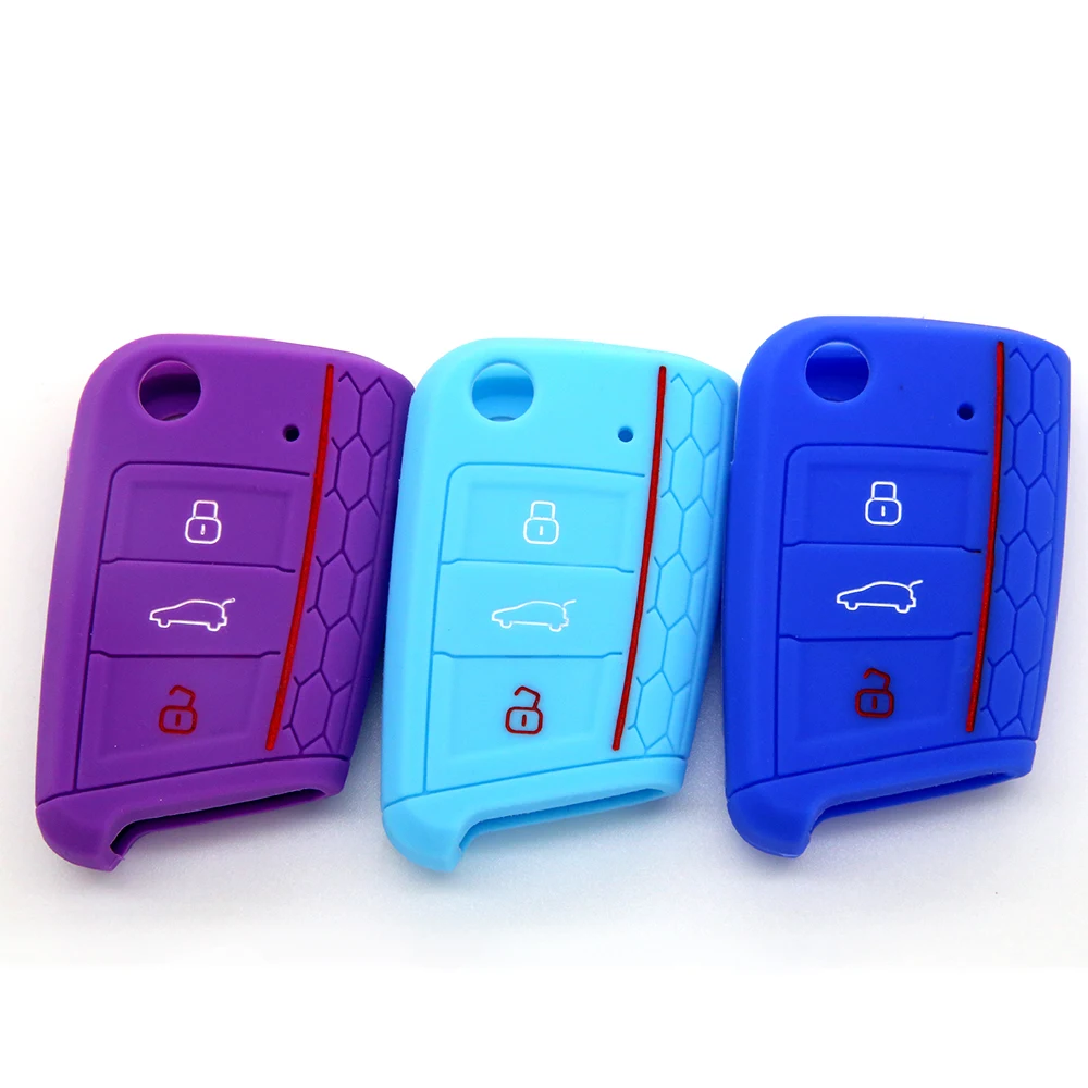 Сделано в Китай Шэньчжэнь завод 3 кнопки дистанционный контроль силикон ключница