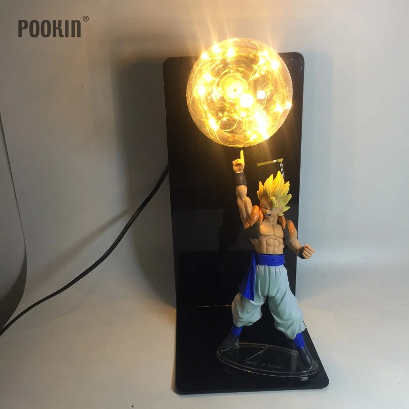 Dragon Ball Vegito пять цветов бомбы Luminaria светодиодный ночник праздничный подарок Номер Декоративный светодиодный светильник в ЕС США штекер