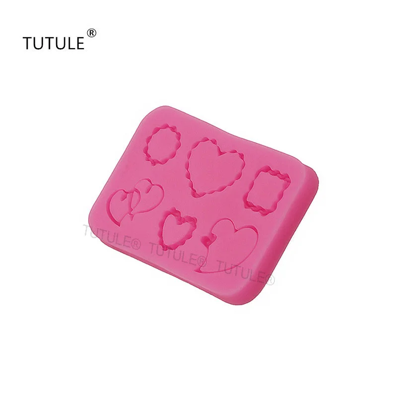 Гаджеты любовь ротанга цепочка квадратная двойная силиконовая форма для торта