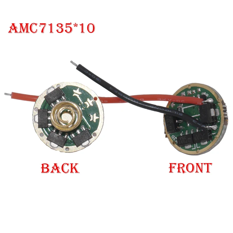 Печатная плата драйвера AMC7135x8 2800mA/ AMC7135x10 3500mA/ AMC7135x12 4200mA с новой прошивкой для CREE XML2