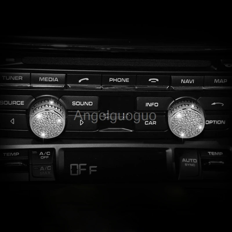 2 шт. автомобильный Кондиционер поворотная ручка кнопка Крышка для Porsche Panamera Cayenne