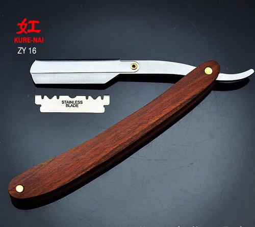 Piece only 1pc blade 1 X бритва с одним режущим горлом, парикмахерские инструменты, бритва для волос и лезвия, антикварное складное Бритье - Цвет: Piece only 1pc blade