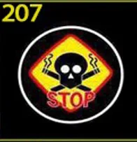 207 Maxup, 2 шт., 12 В, автомобильный Стайлинг, светодиодный светильник с логотипом, на дверь, добро пожаловать, светильник, лазерный проектор, лампа, wrieless, универсальная для Citroen, Subaru, Acura - Испускаемый цвет: 207