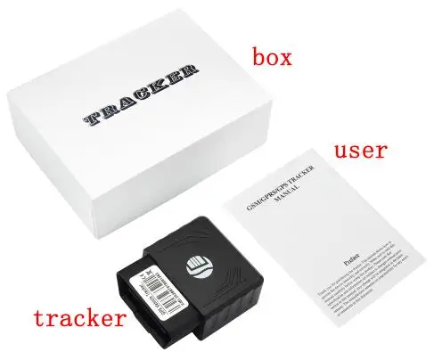 with box no line Plug Play TK306 OBD gps трекер автомобиля GSM устройство слежения автомобиля OBD2 16 контактный интерфейс gps локатор с платформой приложение - Цвет: with box no line