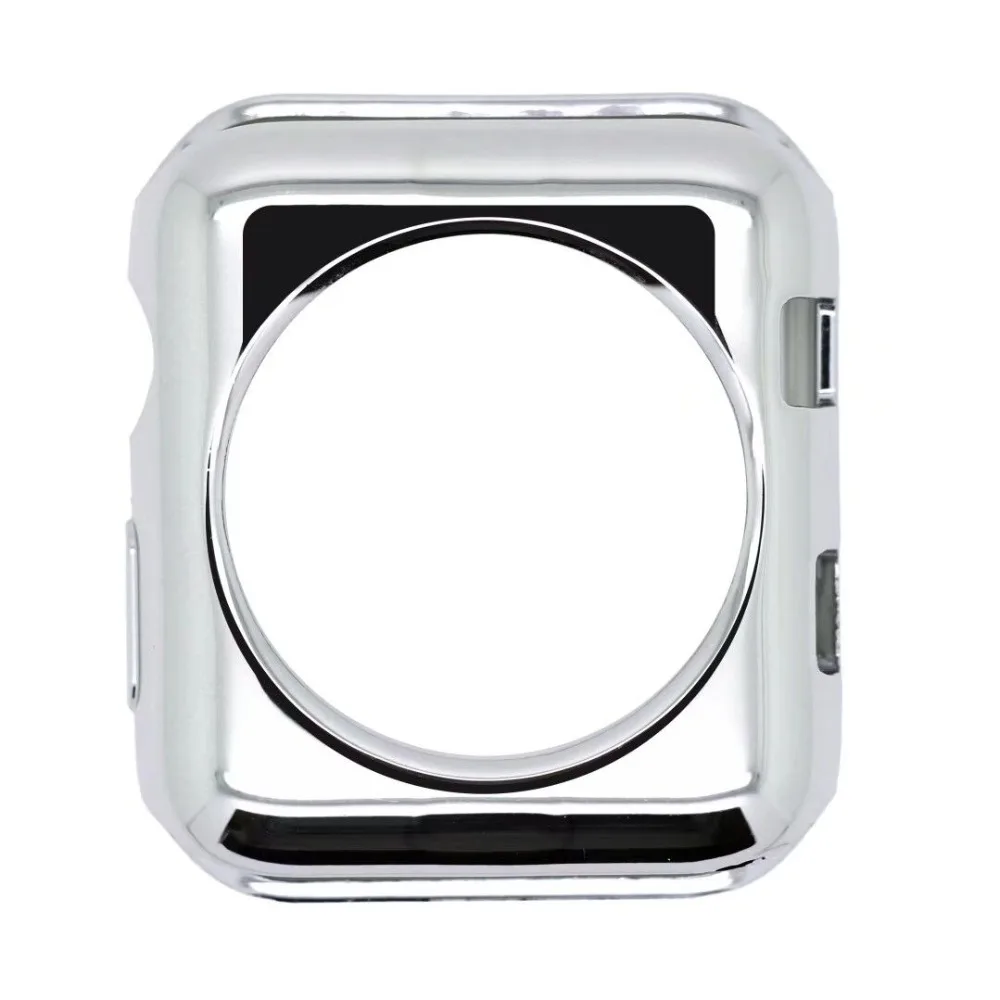 4 цвета Apple Watch Case All Series 3 2 1 38 мм 42 устойчивый к царапинам мягкий гибкий из ТПУ
