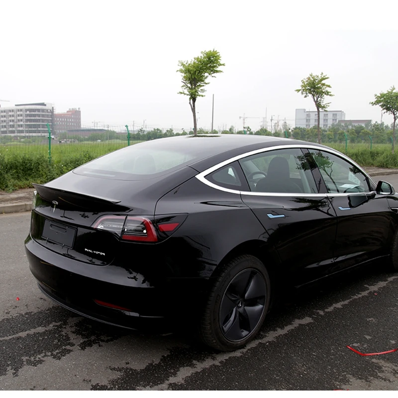 Для Tesla модель 3- заднее крыло спойлер, багажник багажника крылья спойлер из углеродного волокна 3 м коллоидная установка