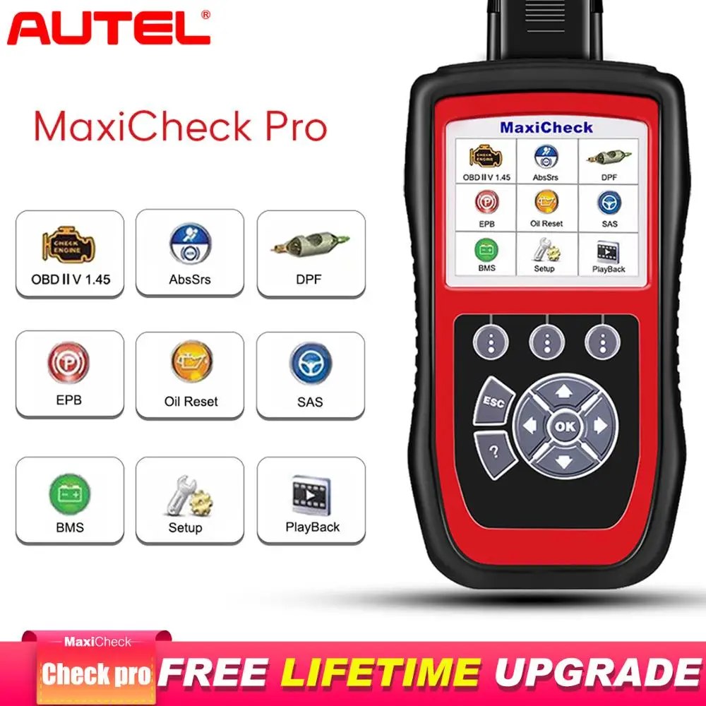 Autel maxichek Pro OBD2 сканер автомобильный диагностический инструмент EPB/ABS/SRS/SAS/Подушка безопасности/сброс масла/BMS/DPF Batter launch x431 elm327
