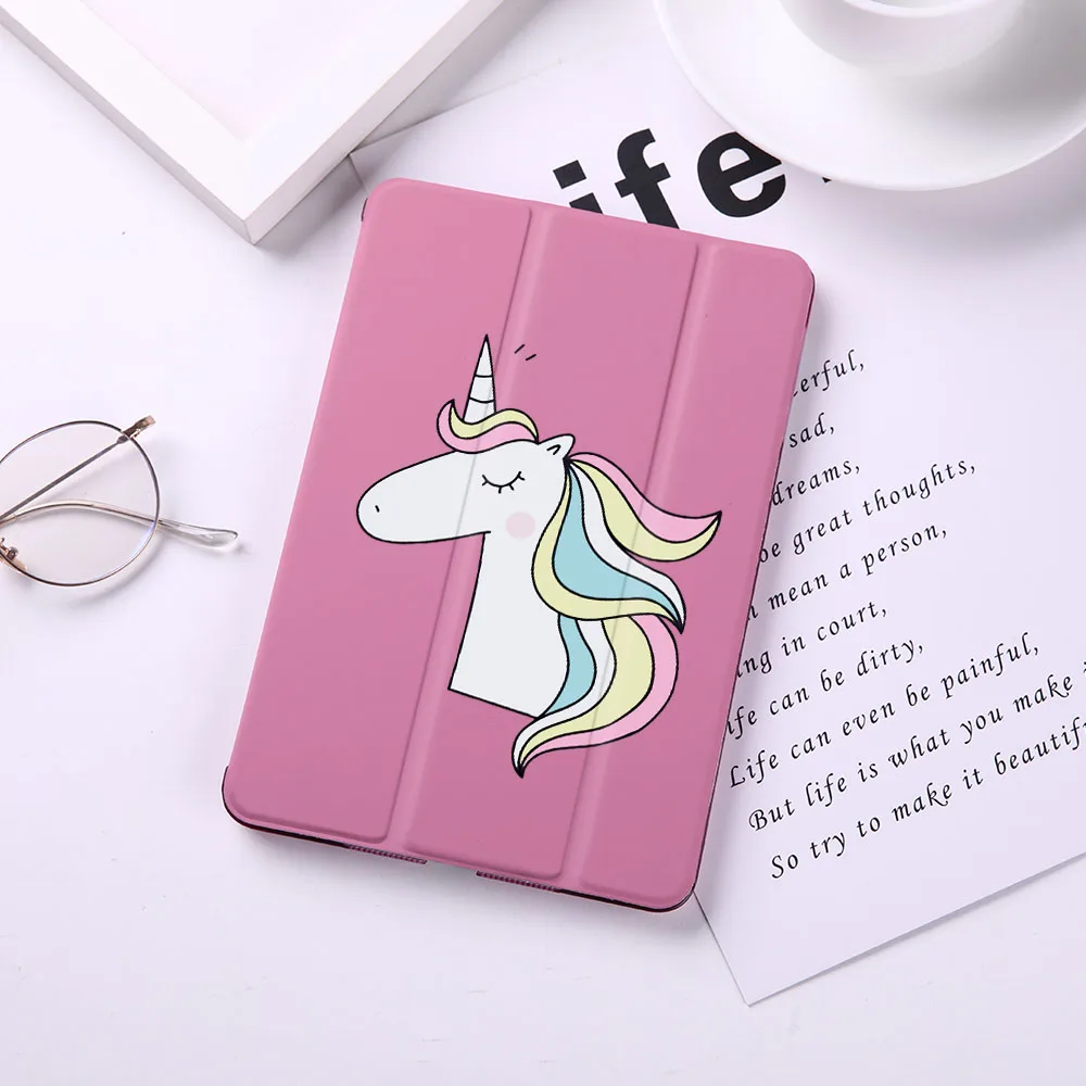 Чехол-книжка с единорогом для iPad Mini 5 4 3 2 1, чехол для планшета, защитный чехол для iPad Mini 1 2 3 из искусственной кожи