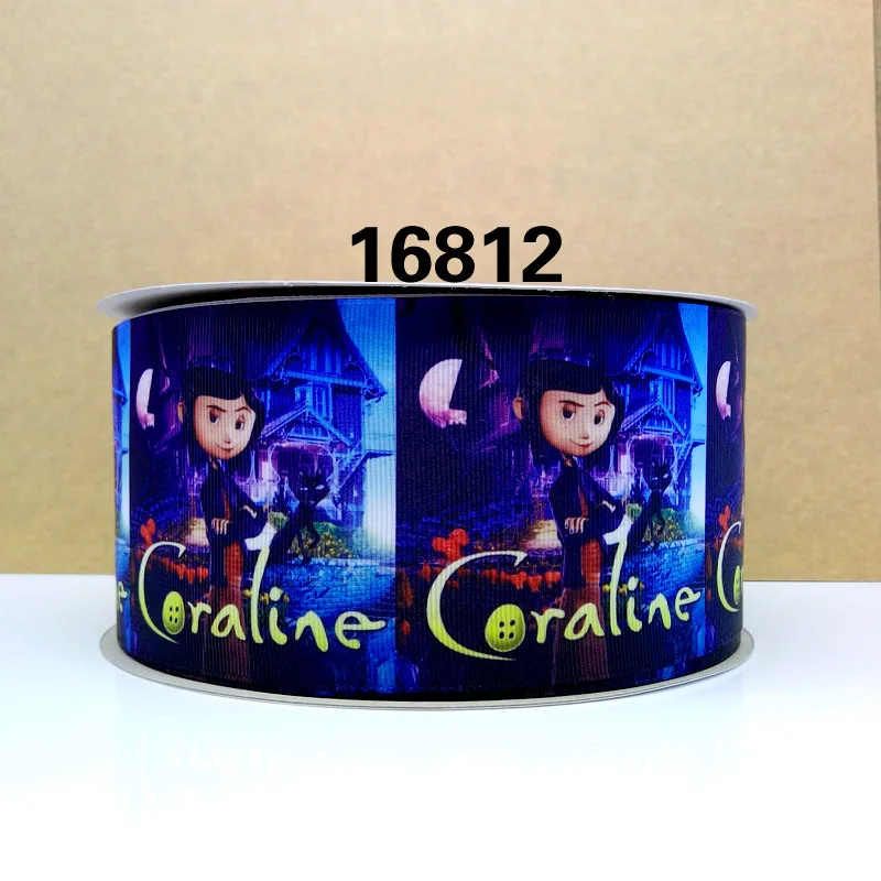 50 ярдов нисходящие печатные grosgrain ленты 16808