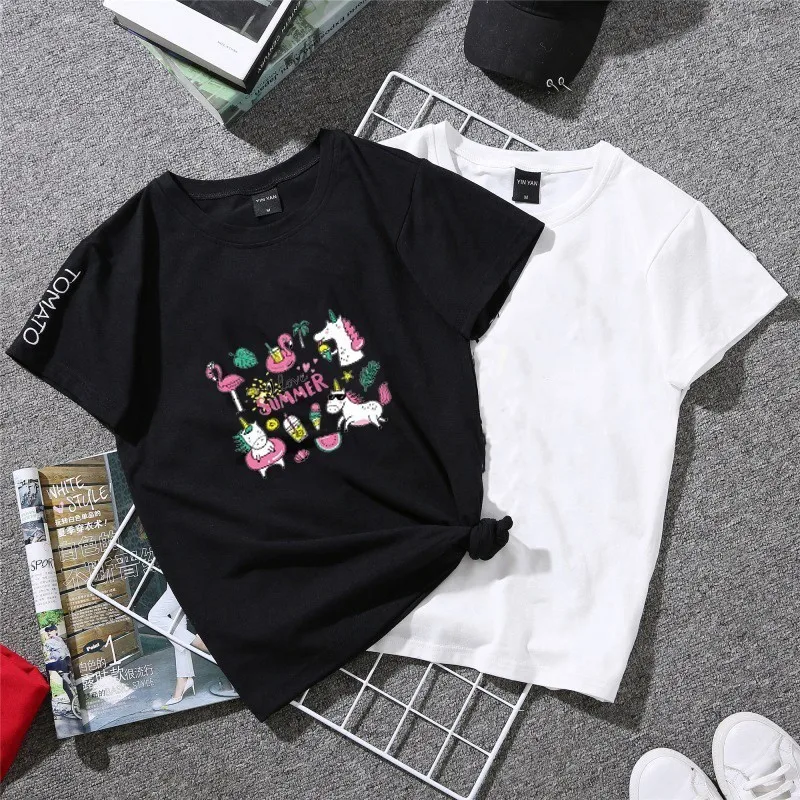 Летний стиль Единорог Железный на переводах наклейки для одежды мультфильм