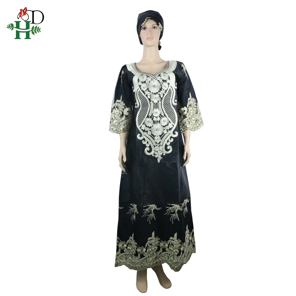 Женские платья в стиле Дашики длинное платье большого размера с кружевной