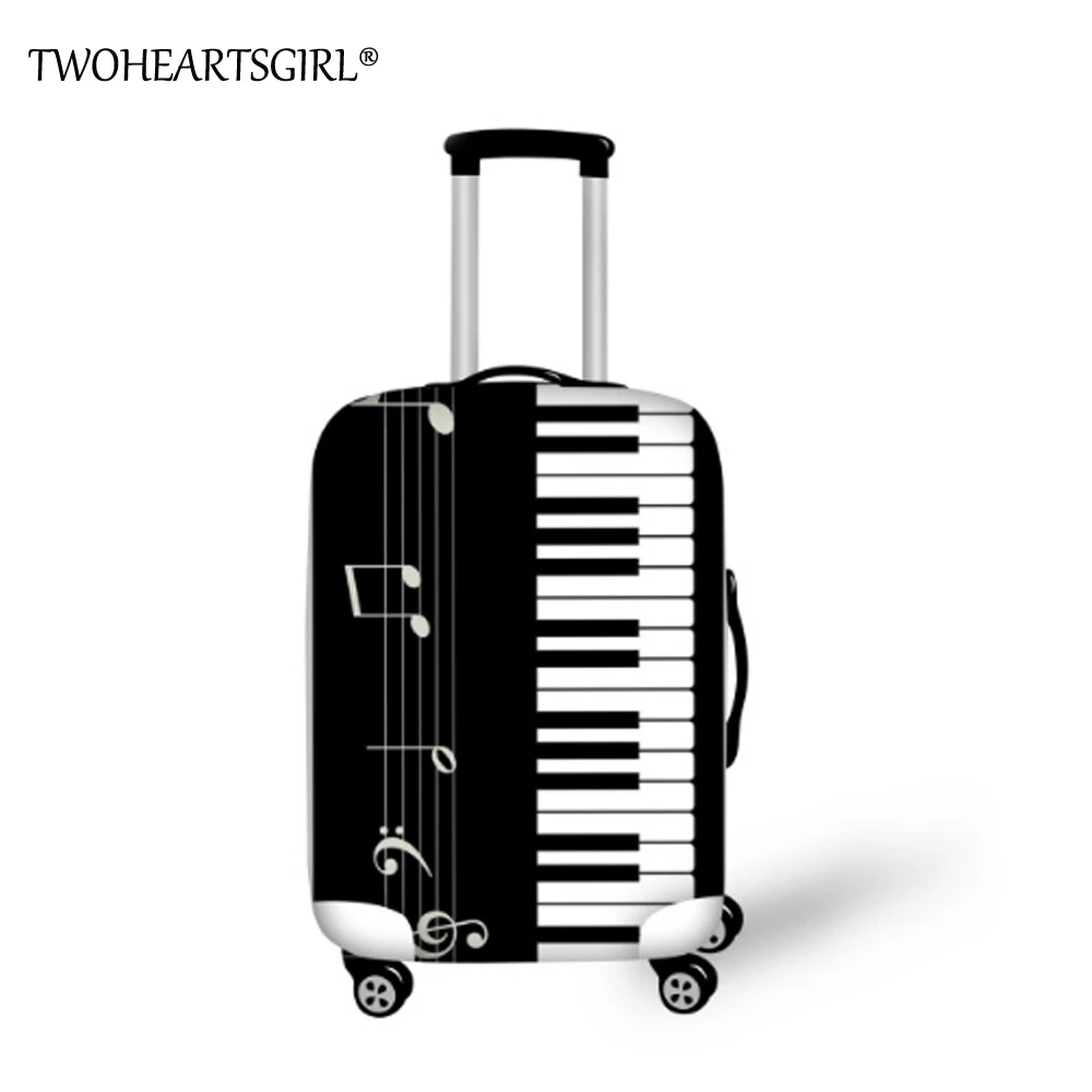 Чемодан на колесиках twoheart sgirl Эластичный Защитный чехол с принтом музыкального