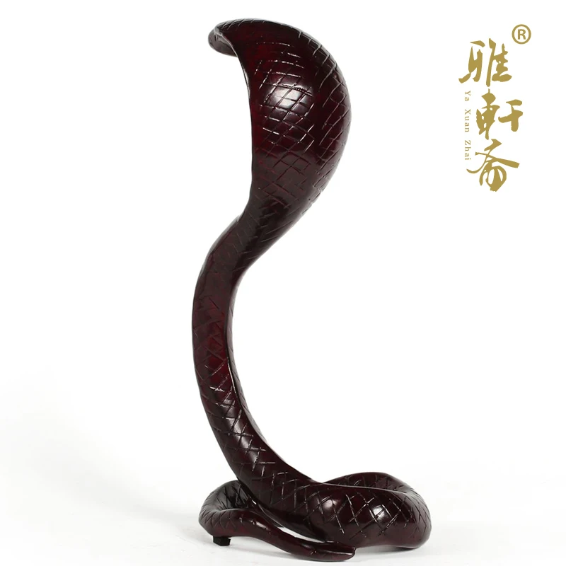 T Знаки зодиака змея красное дерево резьба по дереву ремесла день рождения Кобра