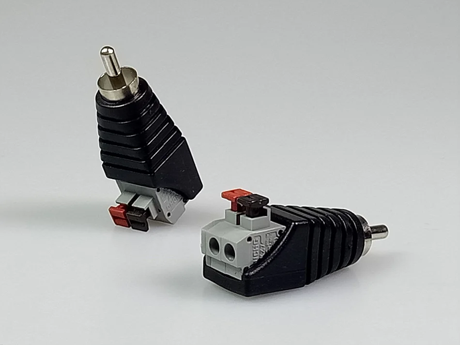 ESCAM 10 шт./лот RCA AV Balun Разъем разъем винтовой терминал нажимной Тип CAT5 для камеры