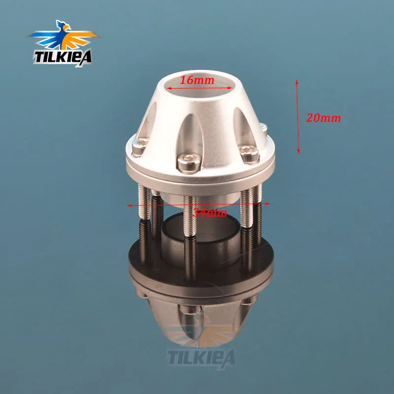 CNC алюминиевая труба крепление для 16 мм конец газового двигателя трубы rc