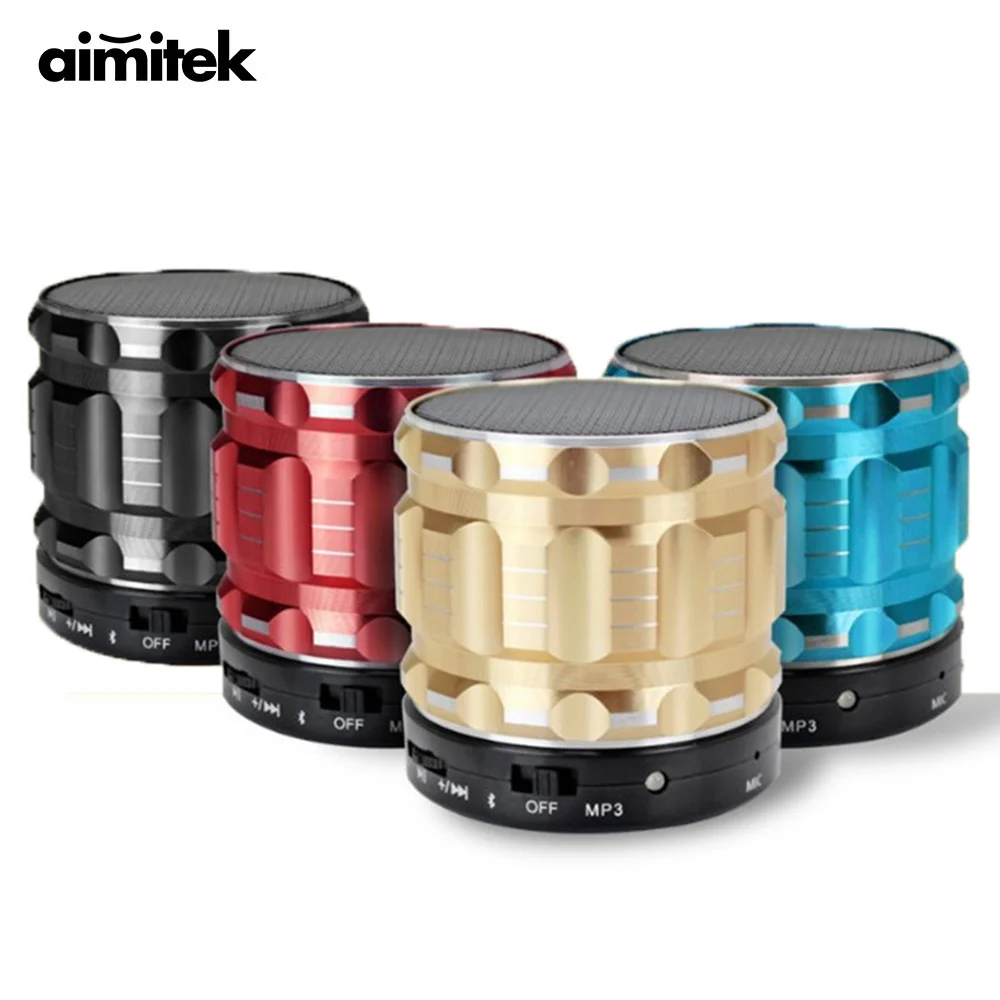 Aimitek портативные Металлические Мини bluetooth колонки беспроводные стальные уличные