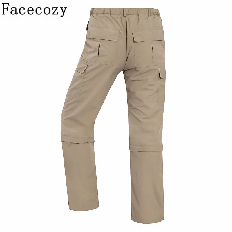 Fcaecozy мужские летние спортивные быстросохнущие съемные штаны для альпинизма и