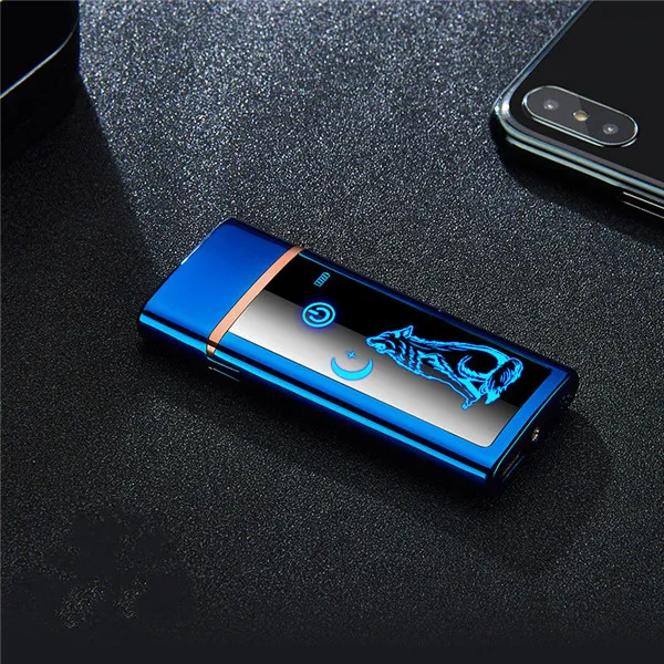 Usb зарядка Электронная Зажигалка Ветрозащитная тонкая мужская индивидуальная Женская электрическая нагревательная цветная сигарета зажигалка - Цвет: red  p