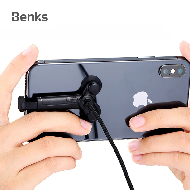 Benks двойной присоске USB Кабель зарядного устройства для передачи данных 2A Быстрый
