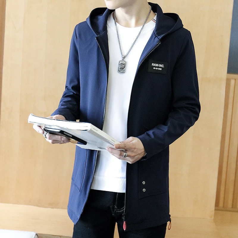 Новинка 2017 года стильное Для мужчин бурелом Мода Досуг плащ куртка повседневные