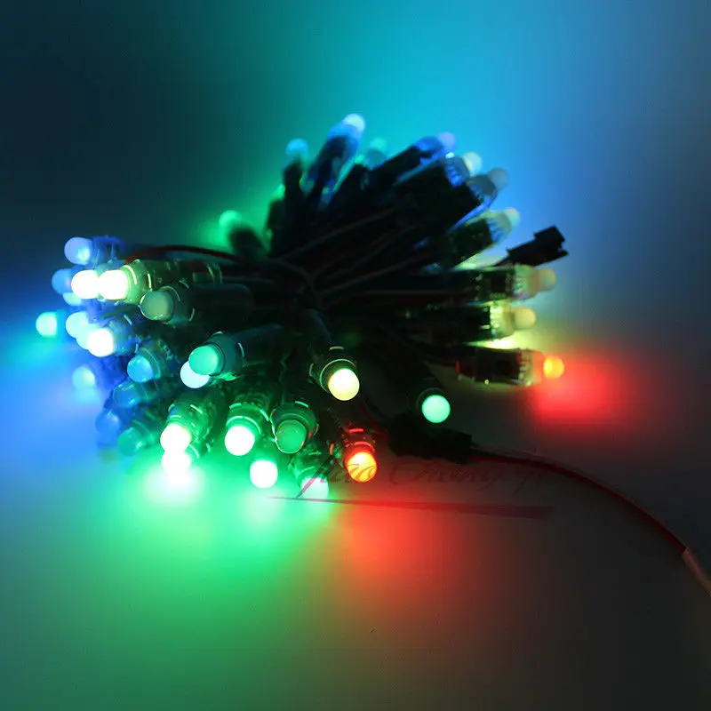 WS2811 2811 IC RGB Полноцветный 12 мм пикселей цифровой адресный 5 в В Dream Color LED Pix els модуль