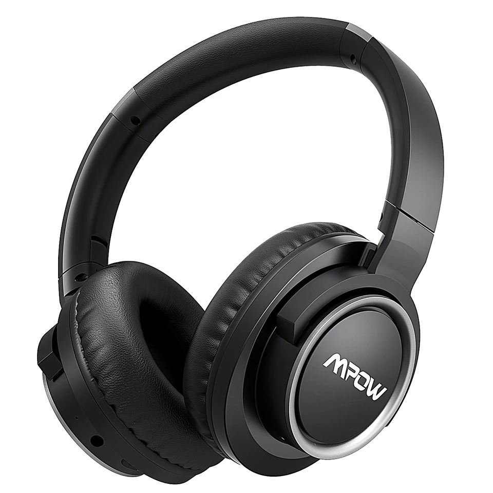 Mpow H18 Bluetooth наушники Беспроводные Активные шумоподавляющие наушники с микрофоном 24 часа воспроизведения проводной беспроводной режим для телефона