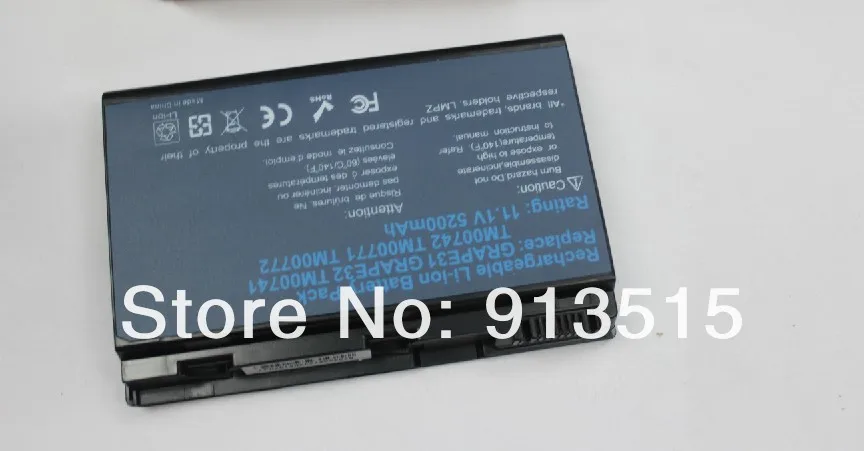 6 ячеек 5200 мАч запасная батарея TM00741 TM00751 грейп32 для ACER Extensa 5620G 5210 5220 TravelMate 5310 5320 5520