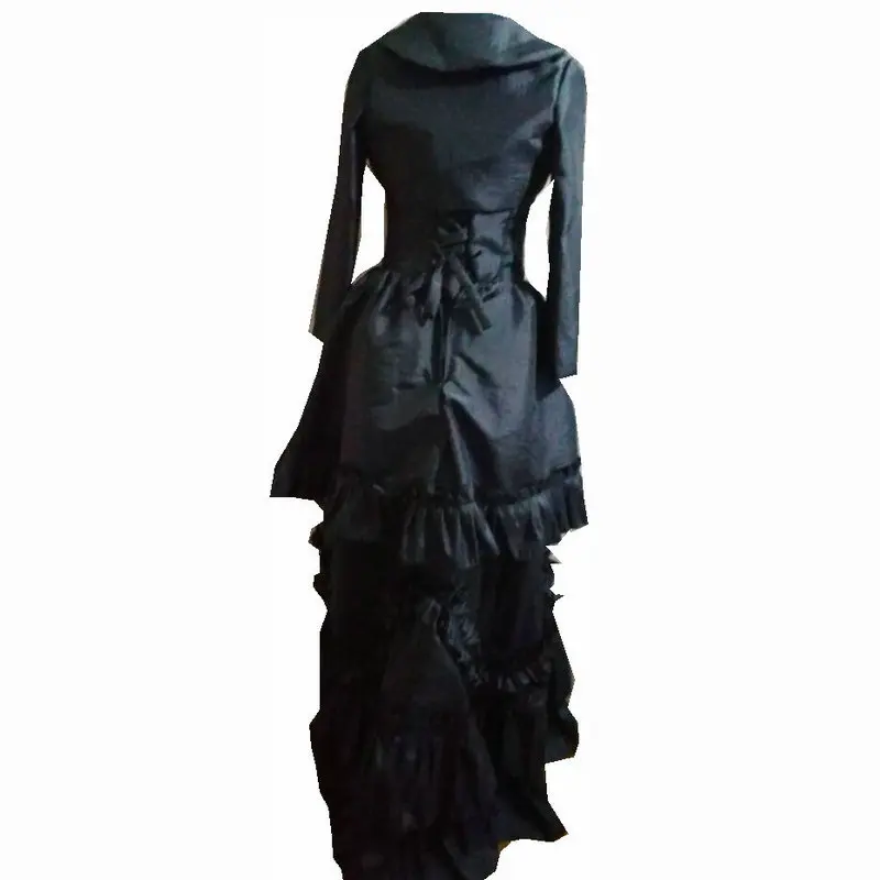 

D-199 Victorian Gothic/Civil War Southern Belle pleated Ball Gown Dress Halloween Theater Movie dresses Sz US 6-26 XS-6XL