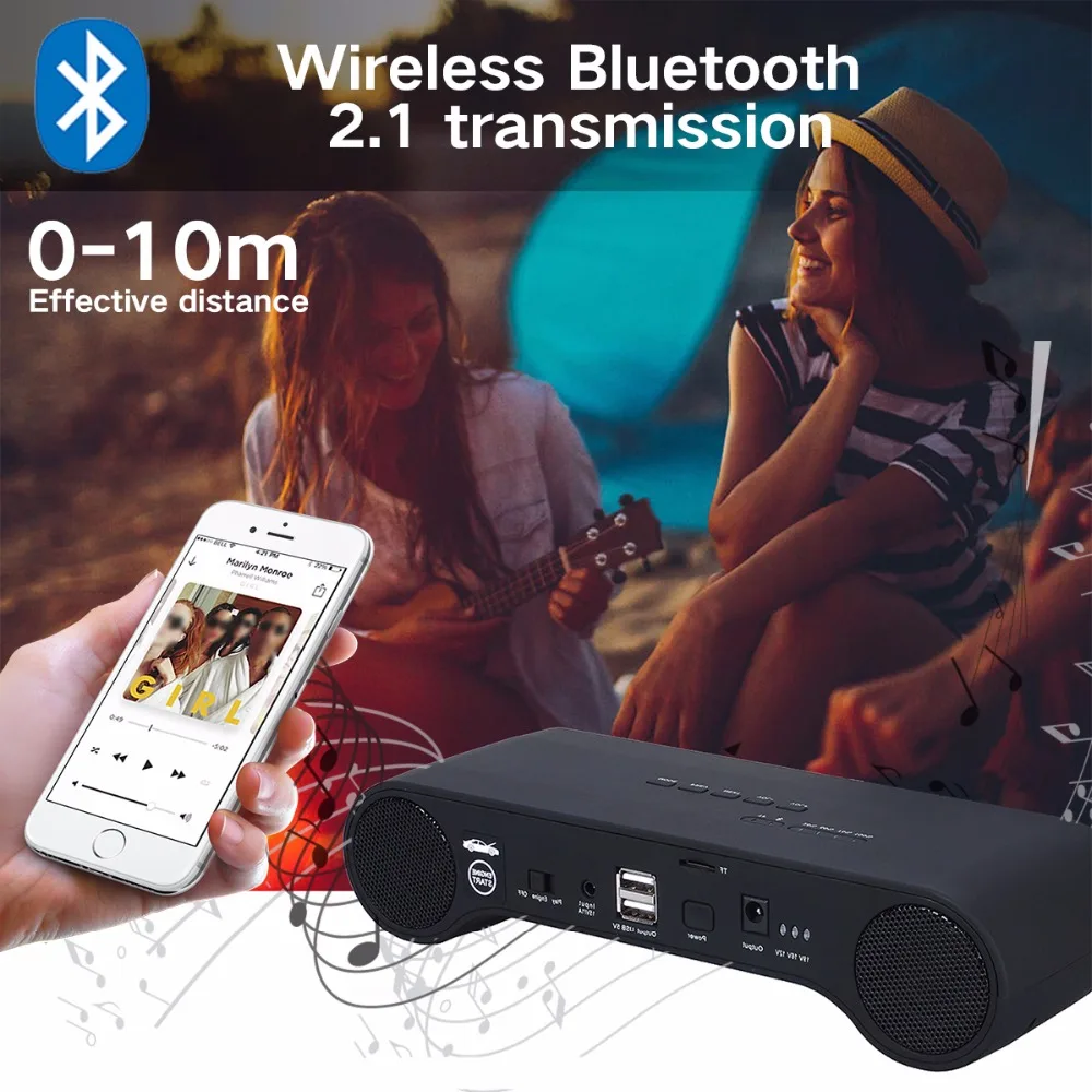 PUHIDUN портативный музыкальный RR03 Bluetooth Перейти начинающих Автомобильное зарядное