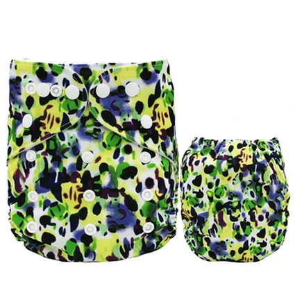 LD02 Diaper cover VEJYO 1 шт. ткань с полиуретановыми нитями Водонепроницаемая моющаяся AIO карманная ткань пеленки детские Новорожденные Многоразовые Подгузники Регулируемая посадка от 3 до 15 кг - Цвет: LD02 Diaper cover