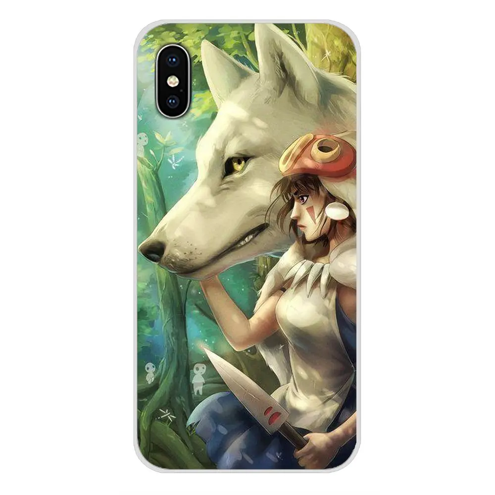 Модные чехлы для Samsung Galaxy S3 S4 S5 Mini S6 S7 Edge S8 S9 S10 Lite Plus Note 4 5 8 9 аниме Принцесса Mononoke