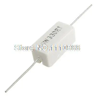 10x осевой свинцовый керамический цементный Силовой Резистор 330 R Ohm 5W |