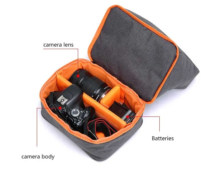 LAZYLIFE Горячая Водонепроницаемая дорожная маленькая DSLR сумка на плечо для камеры Sling Bag для цифровой камеры sony Nikon Canon