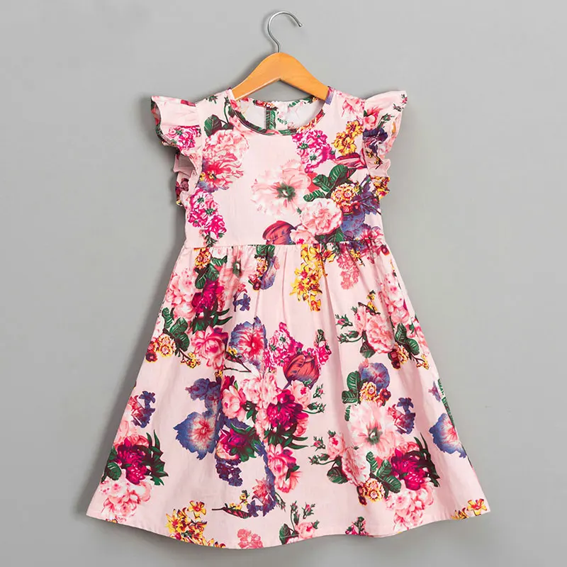 Kids dresses for girls costume 2018 Summer Baby Girl Floral Print Princess Party Dress children's Clothes 2 5 6 7 8 9 10 12 Year | Детская