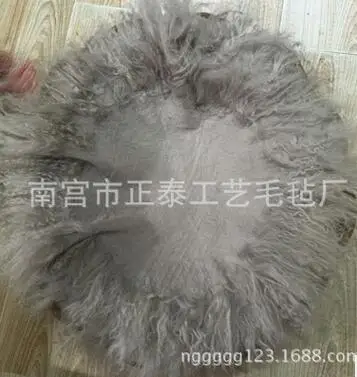 Круговой диаметр 60 см пушистый шерстяной флисовый наполнитель для корзины из