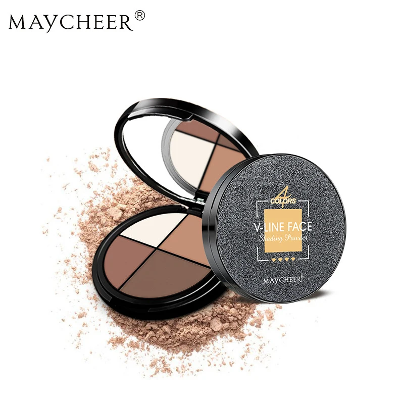 MAYCHEER 4 цвета Пудра для макияжа водонепроницаемые минералы мерцающий осветитель