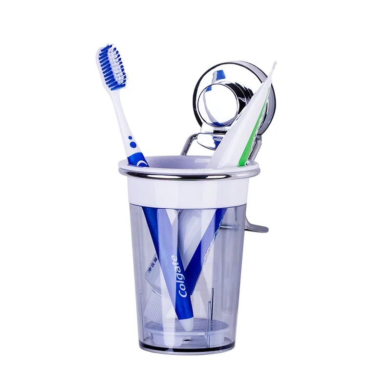 Хромированный держатель зубной щетки с присоской аксессуары для ванной