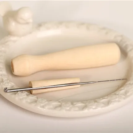 Бесплатная доставка 2 шт. деревянная войлочная игла развлекательные инструменты