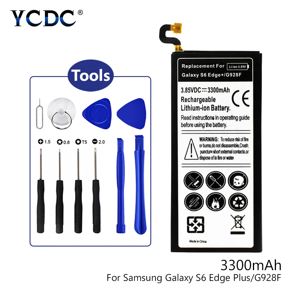For S6 Edge Plus 3,85 V 3030 3300 3800mAh аккумулятор для samsung Galaxy S6/Edge/S7/S8/Plus G9 G9500 G9300 G928F G9250 G9200 с набором инструментов - Цвет: For S6 Edge Plus
