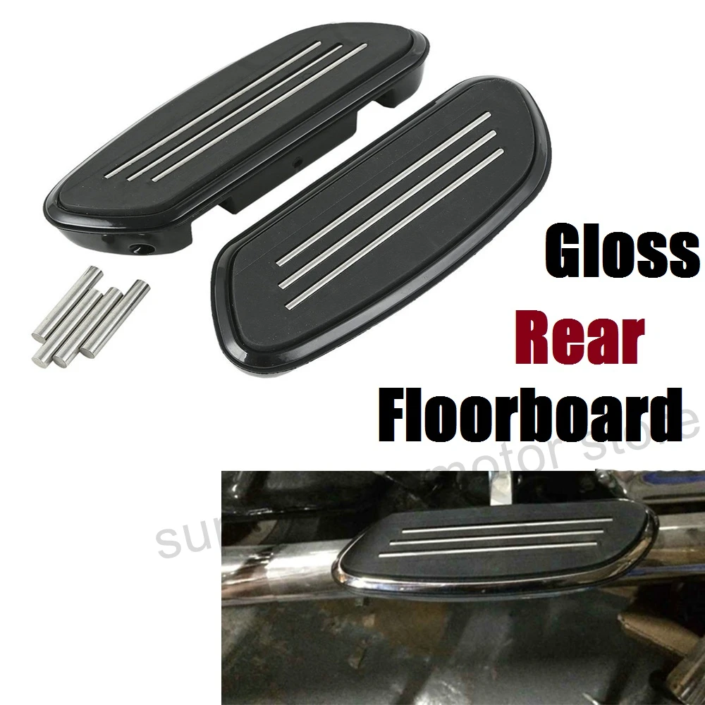 Для harley черный доски резиновая оптимизировать пассажирские половицы для Electra Street