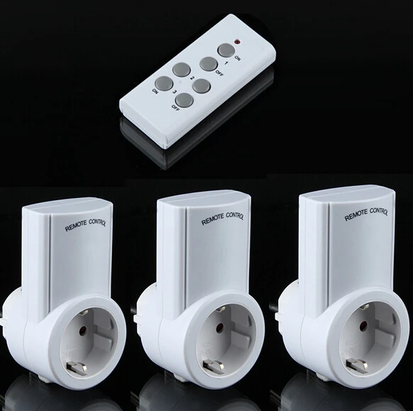 RF Беспроводная электрическая розетка с дистанционным управлением европейского