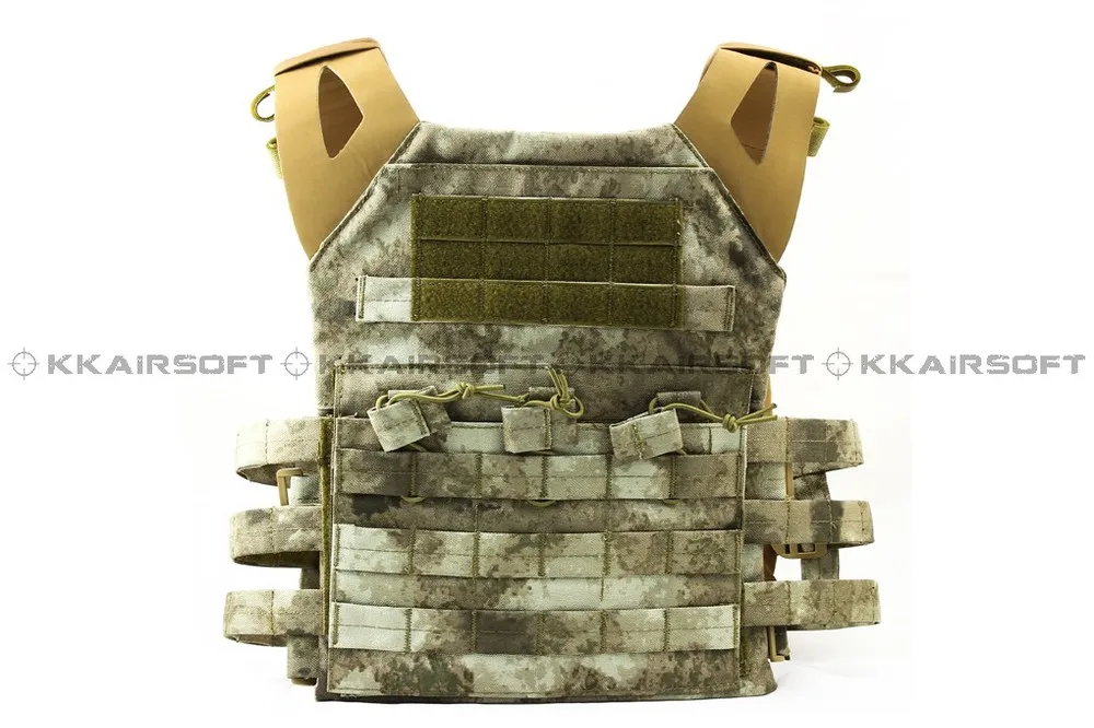 AT Военный Тактический Жилет molle 1000D Airsoft Emerson JPC тактический жилет простая версия(AOR1 AT Marpat Woodland) em7344e - Цвет: AT