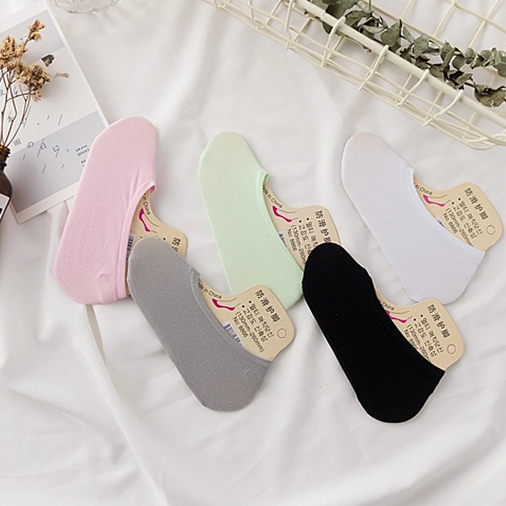 1 пара женские ботильоны невидимые Нескользящие Лоферы лодка лайнер хлопковые